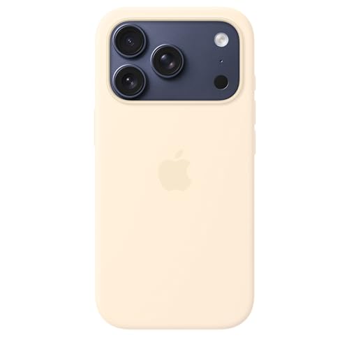Image of Apple iPhone 17 Pro Silicone Case with MagSafe and Camera Control: Lightweight Phone Case, Wireless Charging Compatible, Smooth Matte Finish; Vanilla 