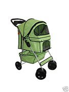 Classic Green 4 Wheel Pet Stroller