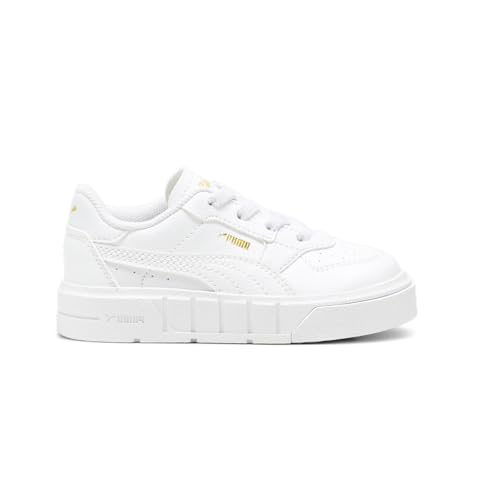 PUMA Toddler Girls Cali Court Leather Perforated Platform Sneakers Shoes Casual - White