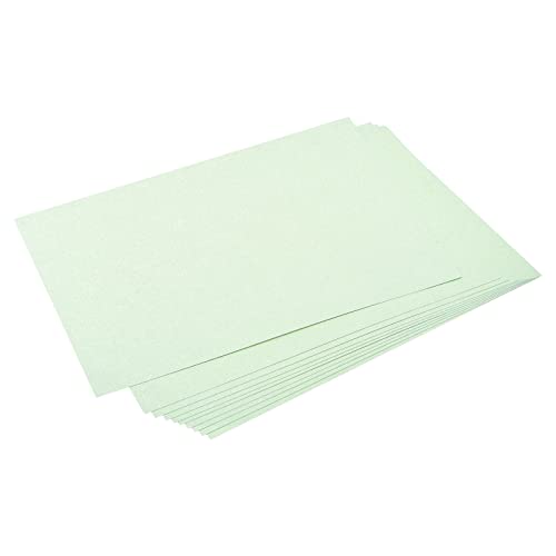 MECCANIXITY Shimmer Cardstock Paper 25 Sheets, Pearlescent Card Stock 8x11.5 Inch 92 Lb/250gsm, Craft, Scrapbook, Cover, Gift Wrapping, Wedding Invitation, Birthday Card, Light Green