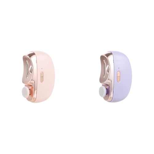 LYEAA Molinillo de uñas portátil 2 en 1 con luz LED recargable por USB para todas las edades