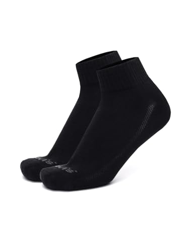 Image of Levi's LS201 Men's Cotton Stretch Ankle Mid Cut Half Terry Socks with Cushioned Sole (Pack of 3)