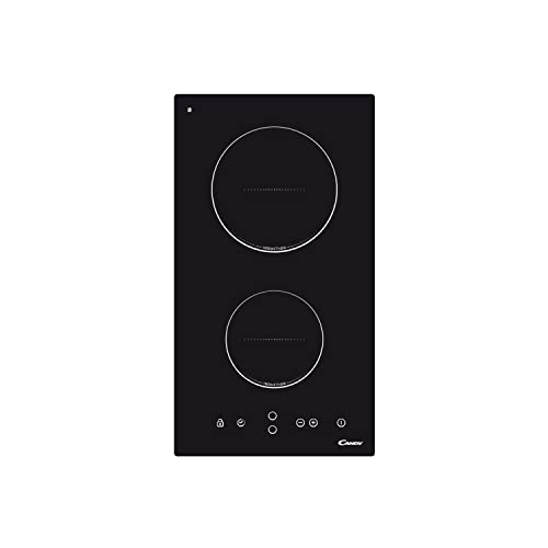 Plaque Induction 2 feux-Candy CDI30 - Plaque de cuisson Induction - Dimensions produit (LxP en cm) : 28.8 / 52