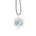 Gonashow Arcane Necklace, The Arcane Blue Rose Necklace, Arcane Gift Arcane Pendant Arcane Jewelry Vi Arcane Crystals Rotatable Pendant Necklace (1 pcs)