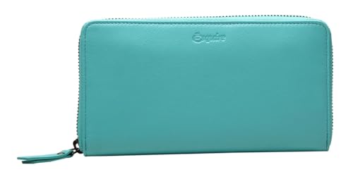 Portefeuille zippé Peru Turquoise idéal pour organiser vos cartes lors de vos voyages