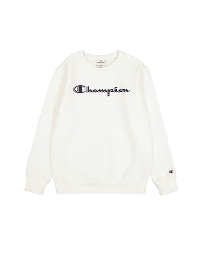 Champion Jungen Legacy Boy-Big Logo Sweatshirt, White (Ww001), 5-6 Jahre Champion Jungen Legacy Boy-Big Logo Sweatshirt, White (Ww001), 5-6 Jahre
