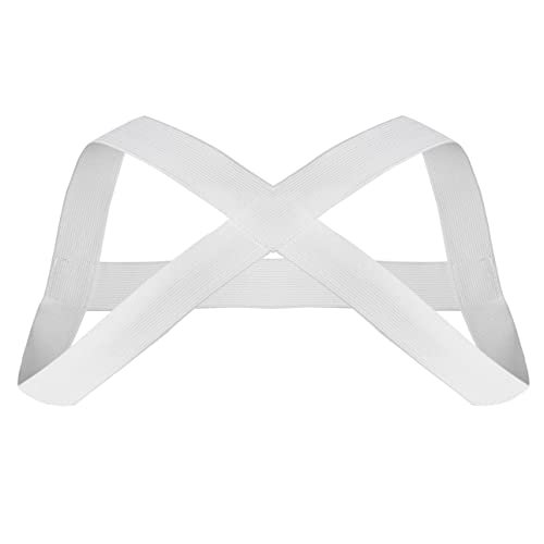 Men's Leather Body Chest Half Harness Belt Adjustable Shoulder Straps Clubwear Costume2