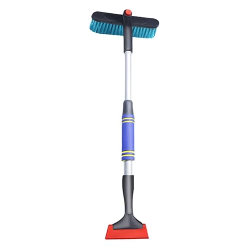 Rascador de nieve para coche, pala de nieve para coche - Rascador de hielo para parabrisas, removedor de nieve para coche, con mango desmontable, raspador de nieve flexible raspador de nieve práctico