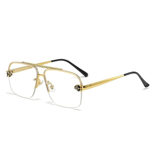 Lunettes de soleil carrées haut de gamme MUTYNE à monture métallique fine et finition double pont