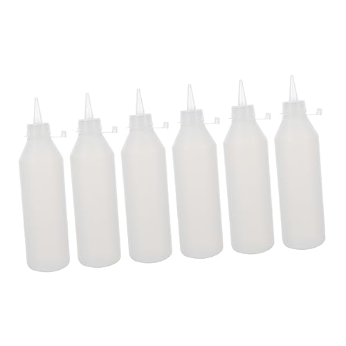 HOODANCOS 500ml Glue Bottle Set Plastic Bottles for Glue Paint Dye Glitter Ink Sauce Dispensing