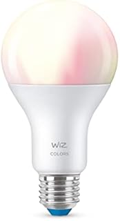 WiZ Colour [E27 Edison Screw] Smart Connected WiFi A67 Light Bulb. 100W Colour and White Light, App Control for Home Indoor Lighting, Livingroom, Bedroom.