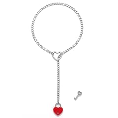 Silver Red Heart Lock