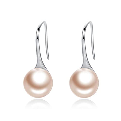 Earrings for Jewelry Gifts Accessory,S925 Earrings Female Fashion Simple Black Pearl Earring, 925(Gul)