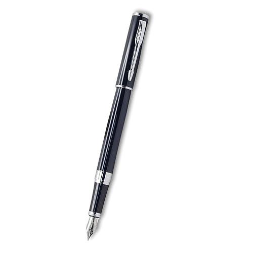 Image of Venti Fountain Pen - Metal Luxury Pen, Schmidt Nib (Medium), Best Pen Gift Set for Men & Women, Professional, Executive, Office, Nice Pens,Return Gift (F5087-Black)