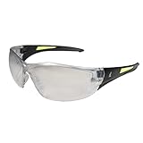 Edge SD111AR-G2 Delano G2 Wrap-Around Safety Glasses, Anti-Scratch, Non-Slip, UV 400, Military Grade, ANSI/ISEA & MCEPS Compliant, 5.04' Wide, Black Frame / Anti-Reflective Clear Lens