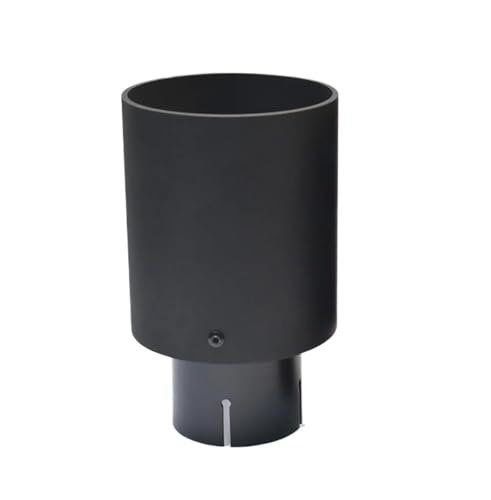 Tuyaux d'échappement monocouche plat en alu noir mat diamètre 60-105mm