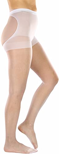 Image of ToBeInStyle Women's Cheeky Thong Back Sheer Pantyhose