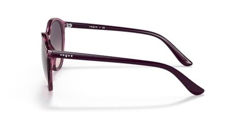 Vogue Eyewear Woman Sunglasses Black Frame, Grey Gradient Lenses, 55MM2