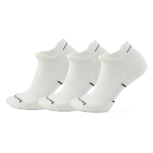 Smartwool Womens Run Targeted Cushion Low Ankle Socks Black-white-3pk Large