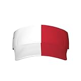 Flagge von Malta Erwachsene Hohl Sonnenhut Verstellbar Elastisch Bequem Gebogene Krempe Unisex Für...