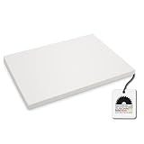 Hausfux Tischplatte nach Maß - 3,8 cm Starke Spanplatte, melaminbeschichtet, mit ABS-Kante - individueller Zuschnitt - Made in Germany (ICY White, 60 x 60 cm)