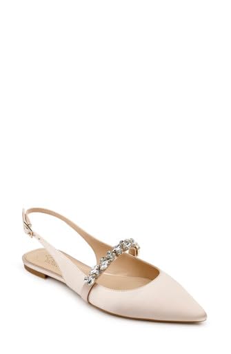 Jewel Badgley Mischka Bambi Pointed Toe Sling Back3