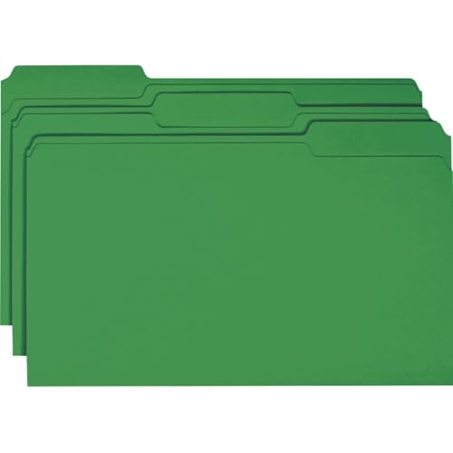Dossiers de fichiers vert legal 1/3 cut pour classement de bureau