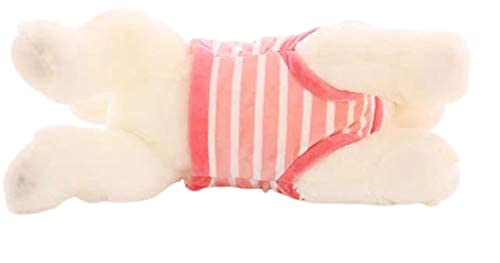 Image of A Little Swag Pink Jacket Stuffed Dog Soft Back Plush Animal Figure Toy for Car Hanging for Girls and Boys (25 cm)