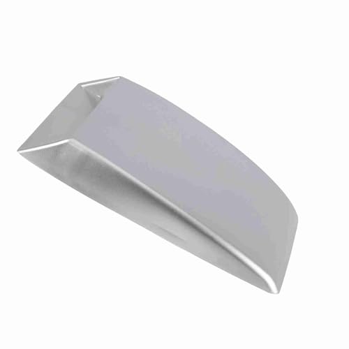 Prise d'air de capot argentée autocollante en ABS de 10x7,1x1,4 pouces pour voiture
