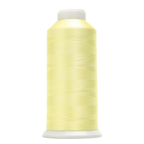 Image of High Tenacity Polyester Embroidery Machine Thread 40WT(120D /2) 4000M Per Spool for Commercial and Domestic Embroidery Machine (Buff-1866)