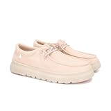 PITAS | Cannes | Mocasines de Mujer | Náuticos Casual | Zapatillas de Tela | Zapatos sin Cordones | Deportivas Casuales | Calzado de Walkinpitas | Beige 39