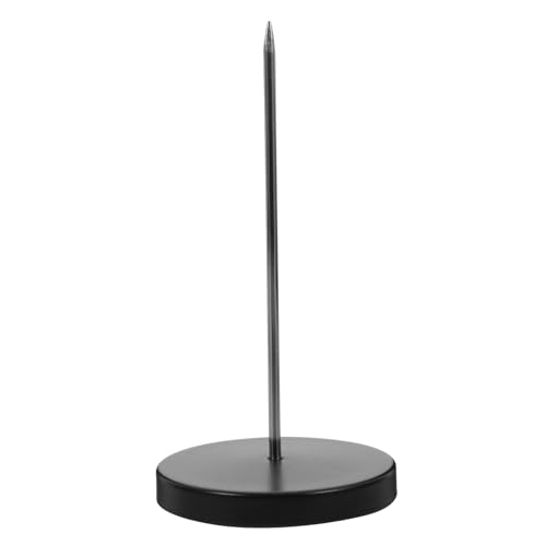 Ciieeo Insertion De Menu Couteau De Réception Porte-ticket Pour Restaurant Porte-reçus De Bureau Voleur De Tickets De Restaurant Titulaire Des Reçus Porte-billets Acier Inoxydable Black