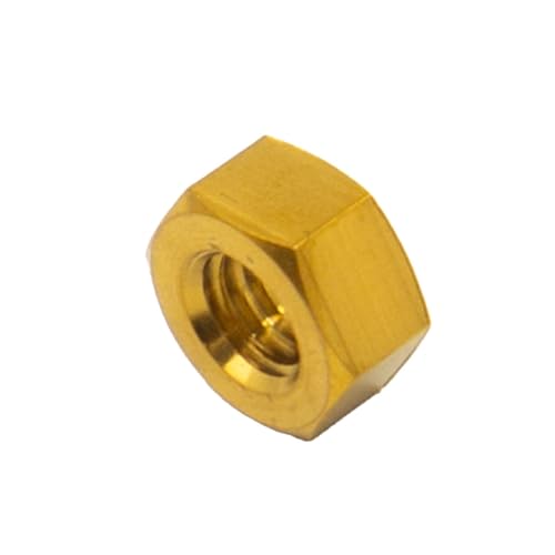 GR5 Titanium Alloy Hex Nut M4 M5 M6 M8 for Bike Motorcycle Car Boat Accessory Parts(Gold,M6)