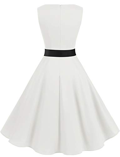 Image of Gardenwed Women's Vintage Dress Sleeveless Cocktail 1950s Dresses Retro Tea Party Swing