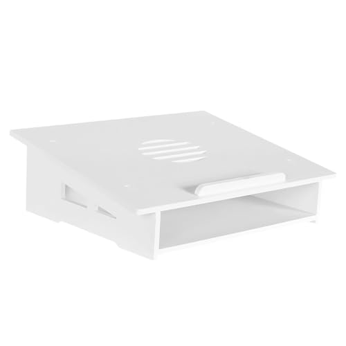 Base para Laptop SHINEOFI Blanca Compacta y Elevada