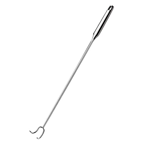 Braised Meat Hook Meat Turner Hook Collard Valley Cooks Store Food Hook Pigtail Meat Hook Grill Hooks Turners Food Flipper Hooks Stainless Steel Flipper Hook Meat Flipper Silver BRIGHTFUFU
