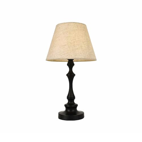 Lampe de Bureau Chinoise Vintage Faucet Haute Qualité en Métal et Tissu