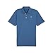 PUMA Mens Pure Solid Golf Polo Shirt Blue Horizon L
