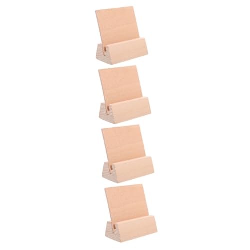 Support de calendrier en bois pour bureau et présentoir de cartes de jeu