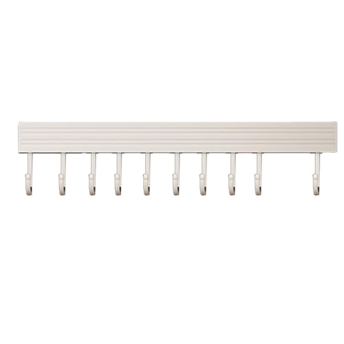 Agatige Wall Mounted Utensil Hanging Rrack, No Drilling Space Aluminum