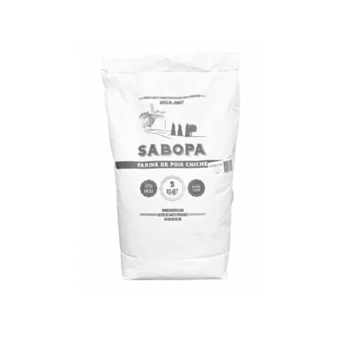 Harina de Garbanzos SABOPA 5 kg | Harina Natural Sin Gluten, Rica en Proteínas y Fibra