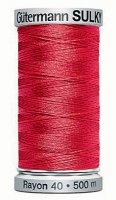 Gutermann No 40 Sulky Rayon Embroidery Thread 500M Rayon Thread Suitable For Embroidery - 1121 - 500 Metres