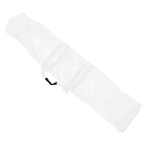 Garneck Christmas Wrapping Paper Storage Organizer Bag Clear Container Zipper Packing Paper Holder for Easy Holiday Wrap Storage