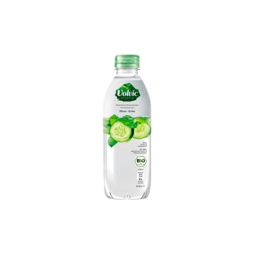 Volvic Essence BIO Minze Gurke aromatisiertes Wasser, 12er Pack (12 x 0.75 l) EINWEG