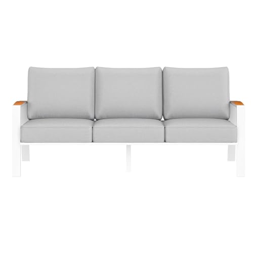 YOEEMZ Outdoor Couch Aluminum Patio Furniture Set, All-Weather Metal Loveseat