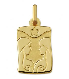 Médaille zodiaque or Gémeaux Argyor oubliez les bijoux qui ternissent