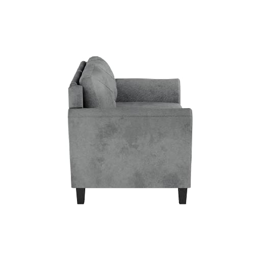 Lifestyle Solutions Grayson Loveseat, Dark Grey