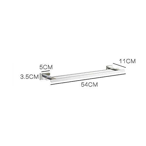 Double barre serviette murale cuivre de salle de bain simple