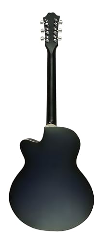 Image of Acoustic Guitar Starter Kit, 38-inch Guitar, Gig Bag, Strings, Picks,Dark Blue
