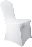 Happybuy 50 Pcs White Chair Covers